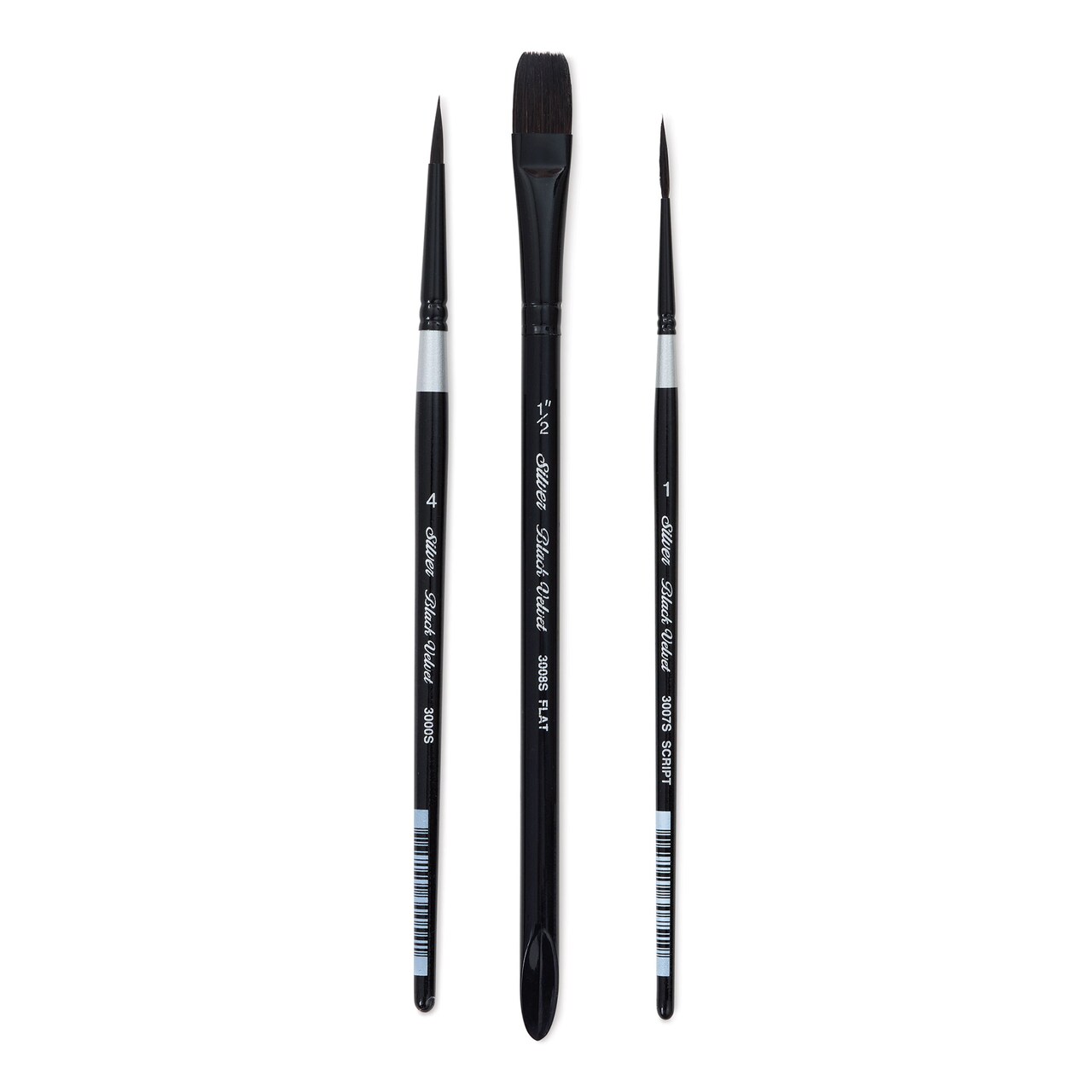 Silver Brush Black Velvet Watercolor Brush Set - BLICK Exclusive, Set of 3